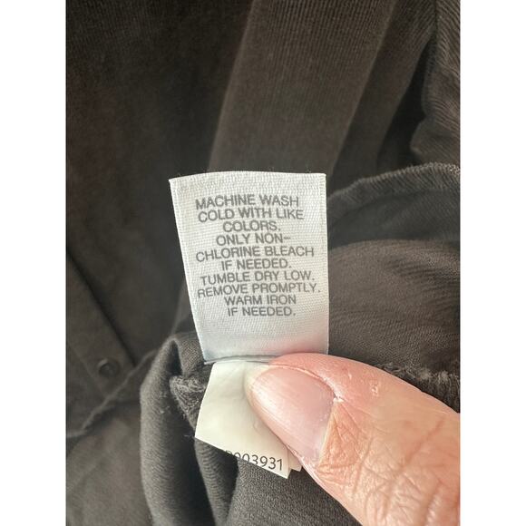 J. JILL | Chocolate Brown Corduroy Button Down Shirt 100% Cotton | Size Medium - Picture 7 of 7